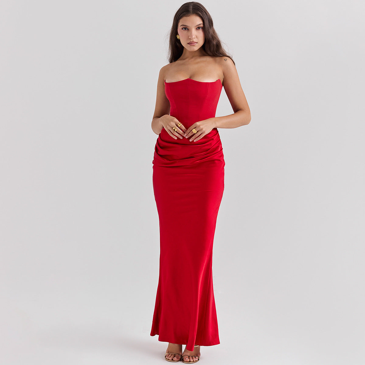 Slim Tube Top Long Sexy Dress For Women
