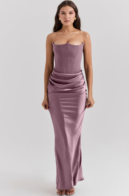 Slim Tube Top Long Sexy Dress For Women